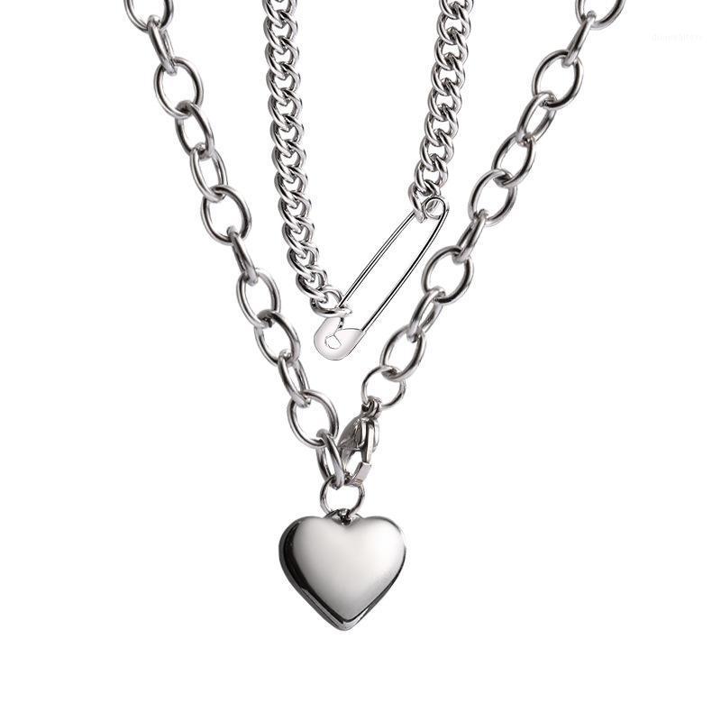 Chains Double-layer Titanium Steel Love Necklace Female Clavicle Chain Tide Cold Wind Hip-hop Sweater Accessories
Chains Double-layer Titanium Steel Love Necklace Female Clavicle Chain Tide Cold Wind Hip-hop Sweater Accessories