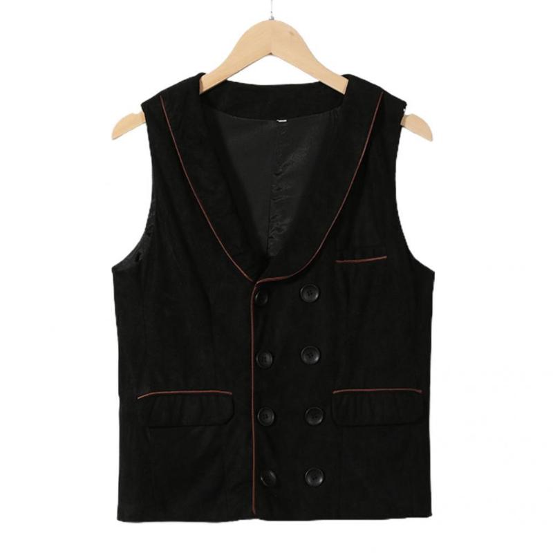 Men' Tank Tops Fit Trendy Vintage Spring Vest All Match Male Waistcoat Double-breasted For Daily Wear, White;black
Men' Tank Tops Fit Trendy Vintage Spring Vest All Match Male Waistcoat Double-breasted For Daily Wear, White;black
