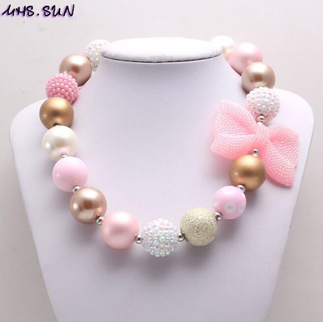 Necklaces Pink Bow-knot Beaded Necklace Colorful Resin Rhinestone Pearl Beads Children Sweater Bracelet Girl's Gifts Children's Jewelry Toys For Gift
Necklaces Pink Bow-knot Beaded Necklace Colorful Resin Rhinestone Pearl Beads Children Sweater Bracelet Girl's Gifts Children's Jewelry Toys For Gift