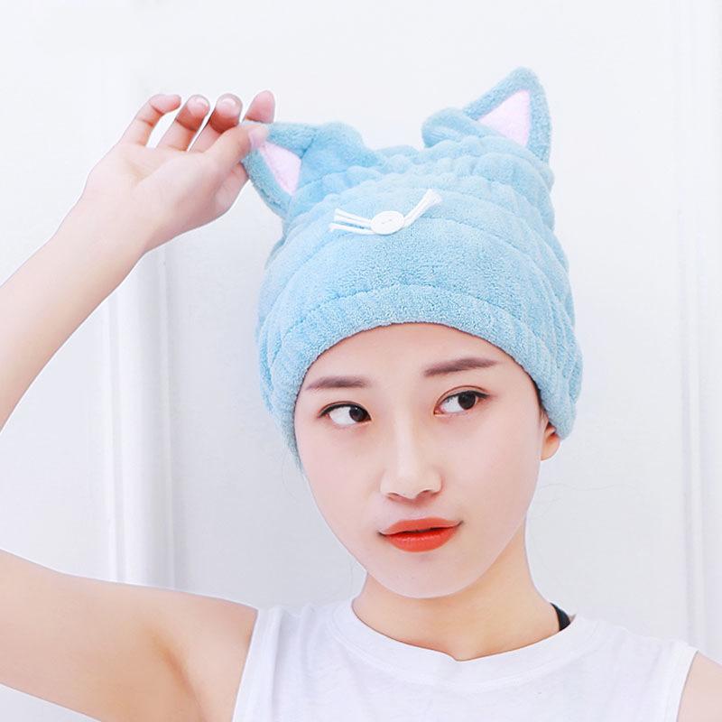 Shower Caps Cat Ear Coral Fleece Dry Hair Cap Thickened Adult Showersoft Absorbent Bathing Bathroom
Shower Caps Cat Ear Coral Fleece Dry Hair Cap Thickened Adult Showersoft Absorbent Bathing Bathroom