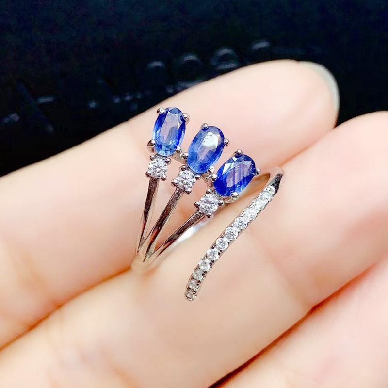 Cluster Rings Natural Real Blue Sapphire Ring Per Jewelry 925 Sterling Silver 3*5mm 0.35ct*3pcs Gemstone Fine J212227, Golden;silver
Cluster Rings Natural Real Blue Sapphire Ring Per Jewelry 925 Sterling Silver 3*5mm 0.35ct*3pcs Gemstone Fine J212227, Golden;silver