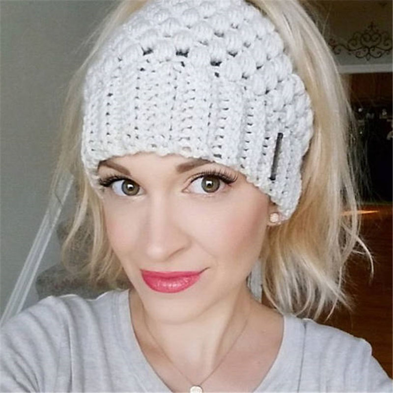 Fashion Women Winter Breathability Beanies For Ponytail No Top Design Knit Pure Color Warm Hat Ear Protective Cap 7 Colors Mixed Wholesale, C1
Fashion Women Winter Breathability Beanies For Ponytail No Top Design Knit Pure Color Warm Hat Ear Protective Cap 7 Colors Mixed Wholesale, C1