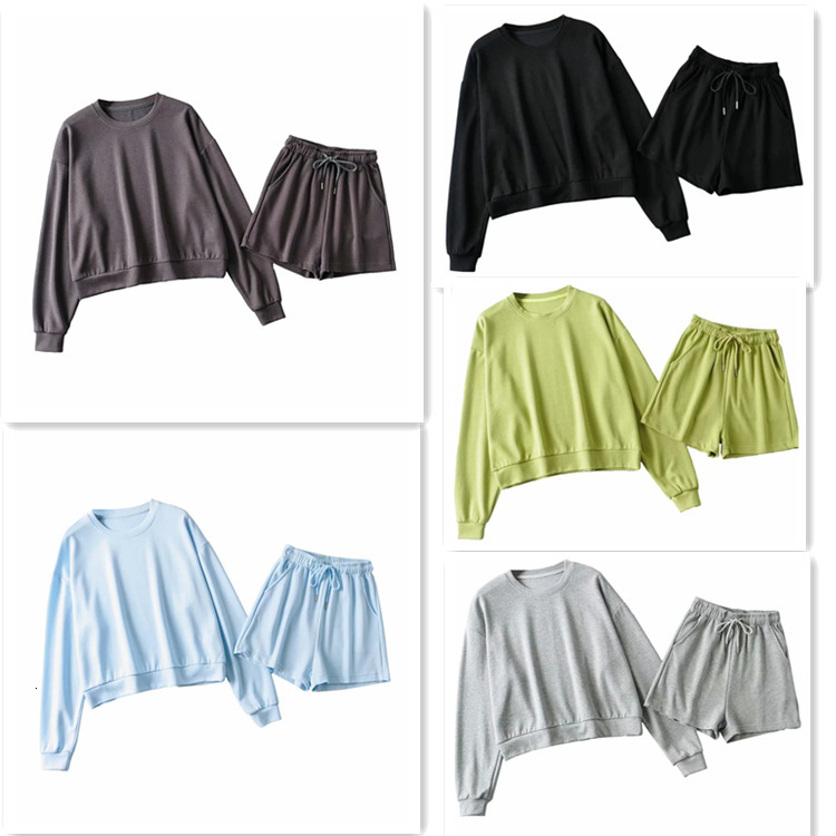 tracksuits sport suit 2021 spring korean version simple loose pure color temperament sports long sleeve sweater + casual straight shorts fas, Gray
tracksuits sport suit 2021 spring korean version simple loose pure color temperament sports long sleeve sweater + casual straight shorts fas, Gray