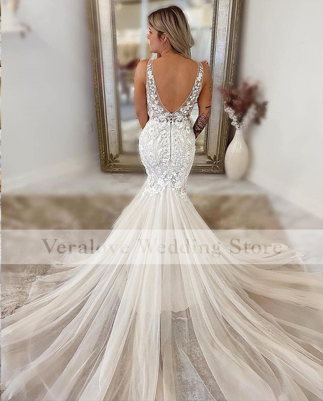 V Neck Wedding Gowns Mermaid 2022 Sexy Backless Bridal Gowns White Ivory Custom Size Vestido De Noiva, Light sky blue
V Neck Wedding Gowns Mermaid 2022 Sexy Backless Bridal Gowns White Ivory Custom Size Vestido De Noiva, Light sky blue