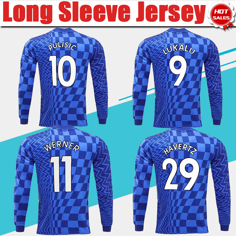 21/22 Long Sleeve The Blues Home Soccer Jersey 2021/2022 Men Adult #9 LUKAKU #10 PULISIC 3rd Soccer Shirt WERNER HAVERTZ KANTE Full Sleeve C, Black;yellow 
21/22 Long Sleeve The Blues Home Soccer Jersey 2021/2022 Men Adult #9 LUKAKU #10 PULISIC 3rd Soccer Shirt WERNER HAVERTZ KANTE Full Sleeve C, Black;yellow
