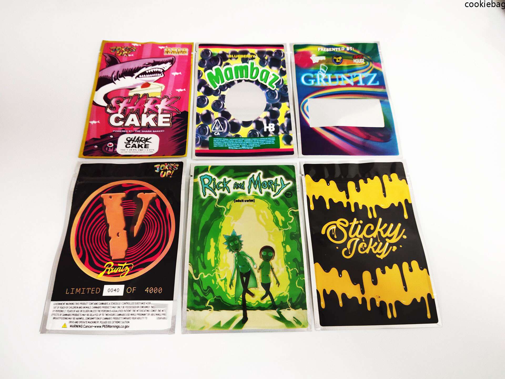 16 Mylar Bags JOKE'S UP Runtz Candy CakeBatter Miami Zourz Money Bagg Sharklato Gold Edition Shark Candy bags
16 Mylar Bags JOKE'S UP Runtz Candy CakeBatter Miami Zourz Money Bagg Sharklato Gold Edition Shark Candy bags