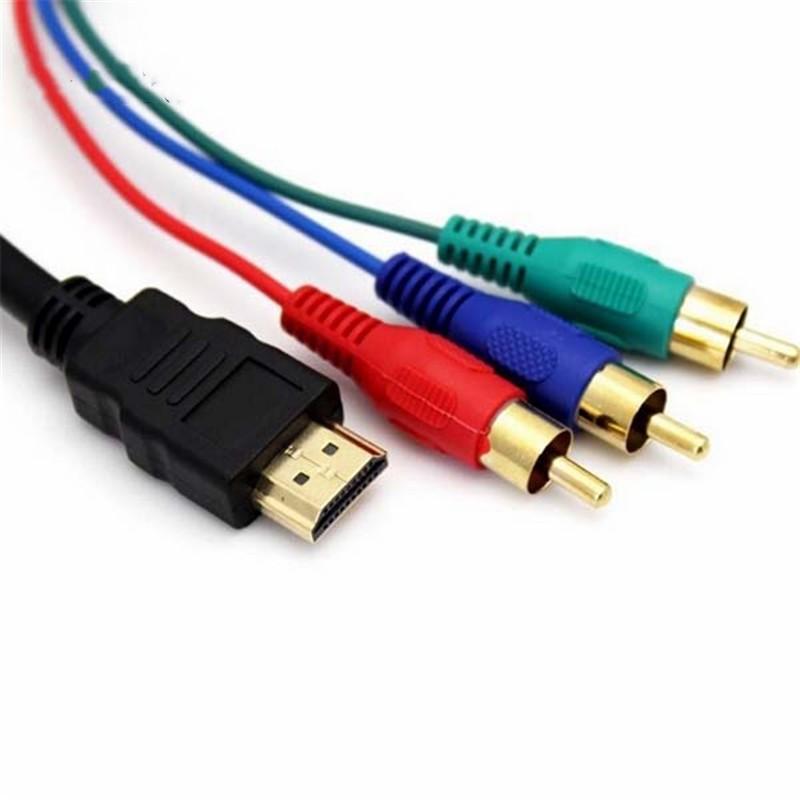 Cables H D M I to 3 RCA Audio Video Connector AV TV Composite Adapter Converter 3RCA RGB Cable For XBOX 360 PS3 4 GALY1051
Cables H D M I to 3 RCA Audio Video Connector AV TV Composite Adapter Converter 3RCA RGB Cable For XBOX 360 PS3 4 GALY1051