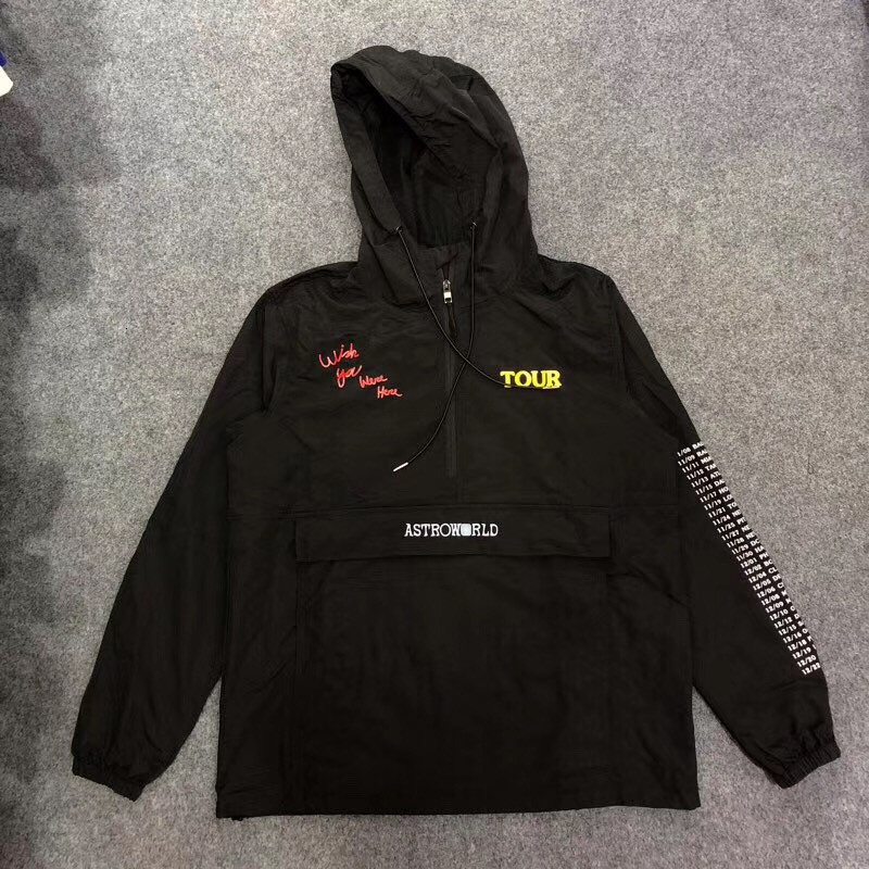 2021 New 19ss Latest Hip-hop Astroworld Jackets Men Women Waterproof Windproof Coats Embroidery Half Zipper Jacket Fed4, Black
2021 New 19ss Latest Hip-hop Astroworld Jackets Men Women Waterproof Windproof Coats Embroidery Half Zipper Jacket Fed4, Black