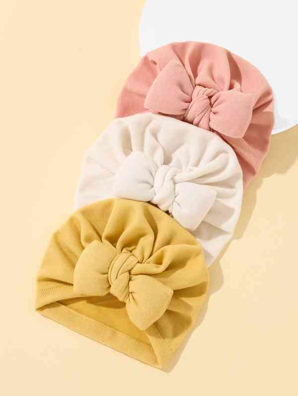 3pcs Baby Solid Hat SHE