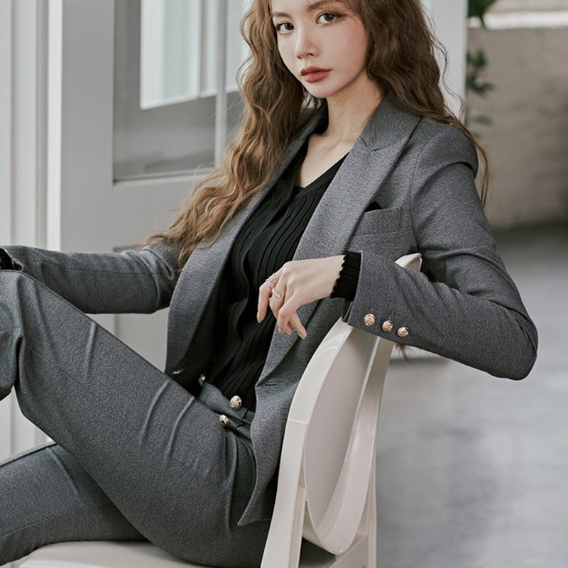 ZAWFL Spring Fashion Long Sleeve Black Suits Jacket Women Irregular Trousers Temperament Cotton for 's Sets 210525, Picture color
ZAWFL Spring Fashion Long Sleeve Black Suits Jacket Women Irregular Trousers Temperament Cotton for 's Sets 210525, Picture color