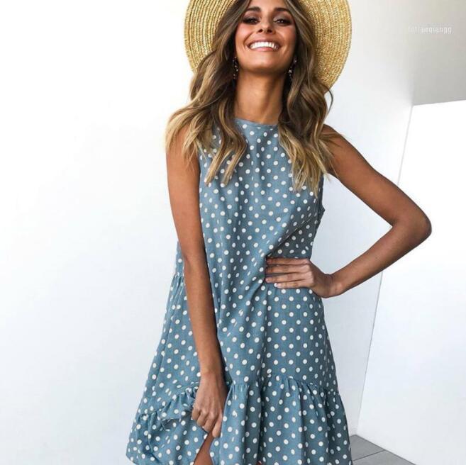Casual Dresses Summer Women 2022 Printed Ruffled Frock For Plus-size Women' Loose Polka Dresses1, Blue
Casual Dresses Summer Women 2022 Printed Ruffled Frock For Plus-size Women' Loose Polka Dresses1, Blue