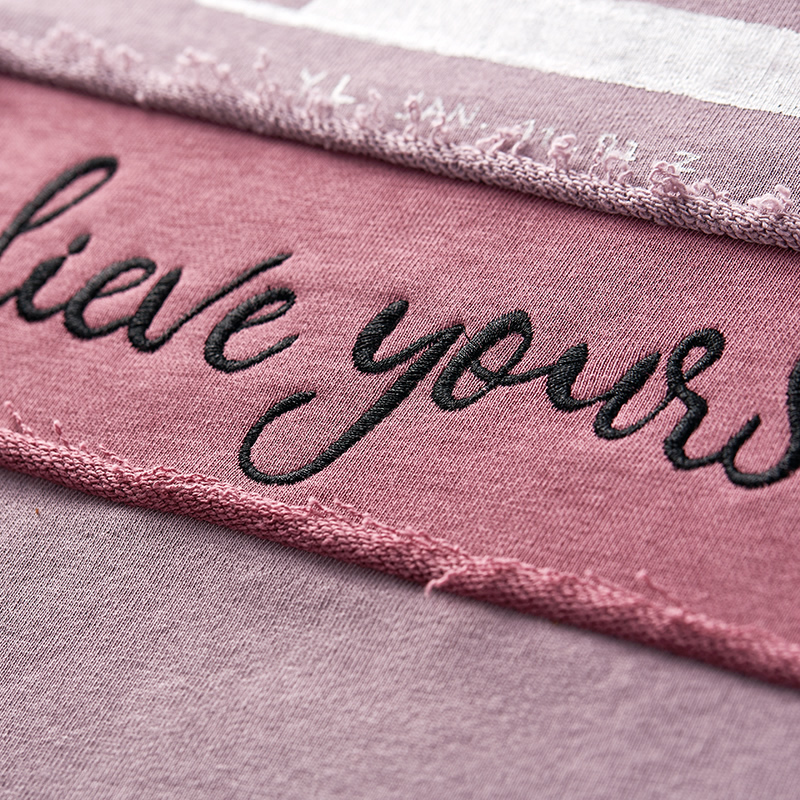 Autumn New Women Hoodies Fashion Letter Embroidered Hoodies Long Loose Casual Pullover Hooded Sweatshirt VA10897Q T200407