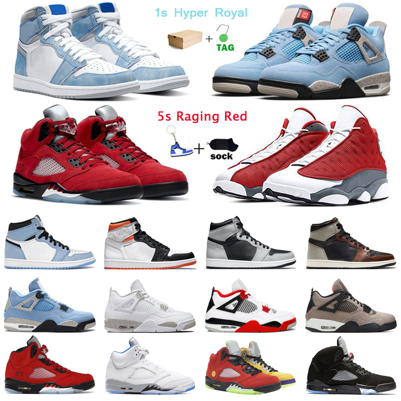 Basketball Shoes Mens Trainers 1s Hyper Royal 4s University Blue 5s Raging Red 6s Carmine 11s Bright Citrus 13s Flint Sports Sneakers, Cool grey