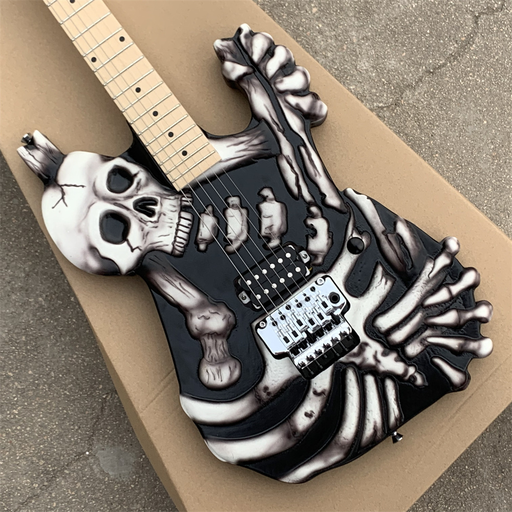 Wholesale Guitar Skull guitar electric guitar hand carved made in china cool guitars
Wholesale Guitar Skull guitar electric guitar hand carved made in china cool guitars