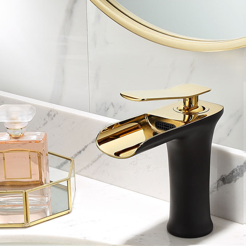 2021 New Black and Gold Bathroom Solid Brass Specail Sink Mixer Tap Hot & Cold Waterfall Basin Faucet 1iwu
2021 New Black and Gold Bathroom Solid Brass Specail Sink Mixer Tap Hot & Cold Waterfall Basin Faucet 1iwu