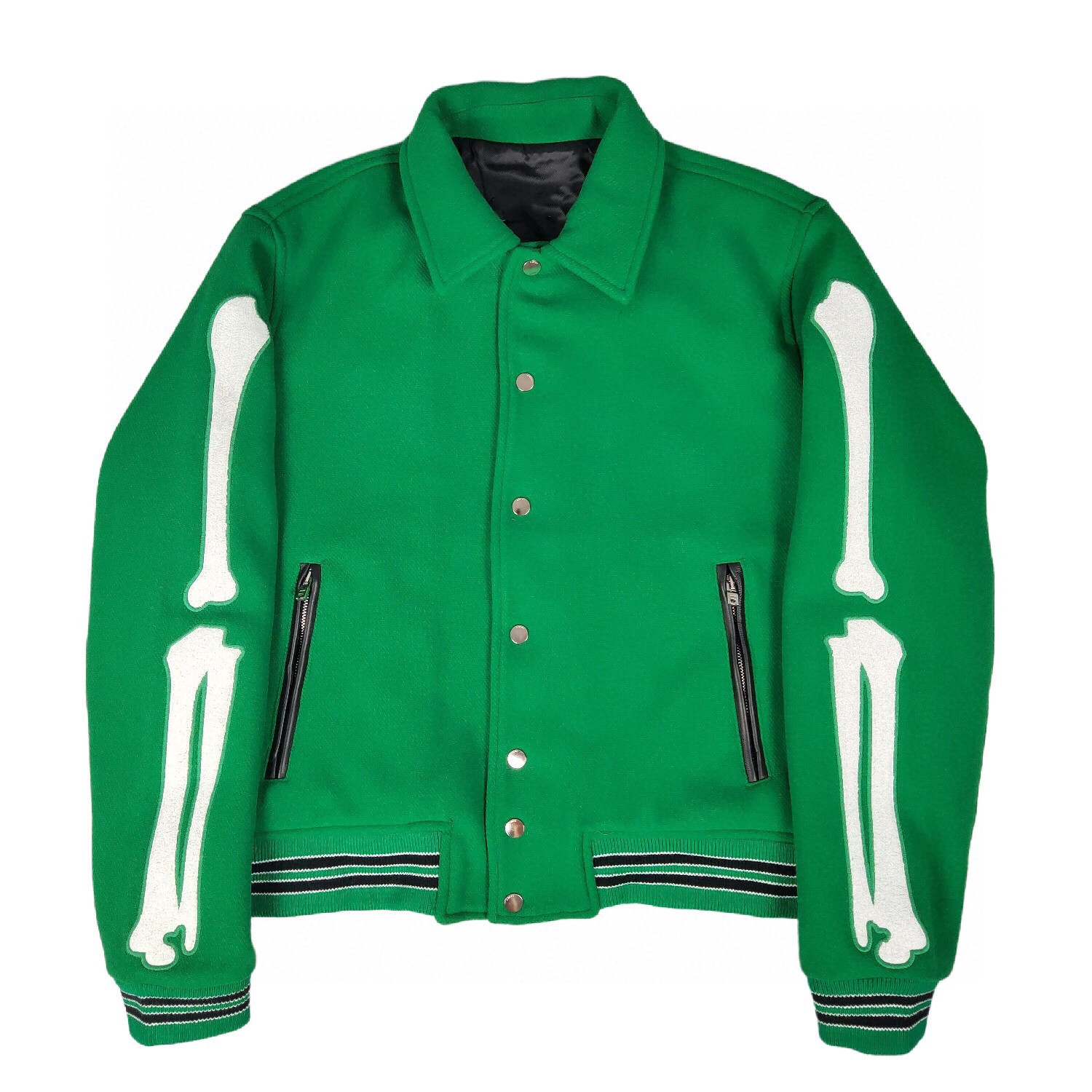 2021 Fashion mens green Jacket Classic Man Luxury Jackes bone letters Embroidery stitching coats Baseball Stylsh Streetwear Outerwear