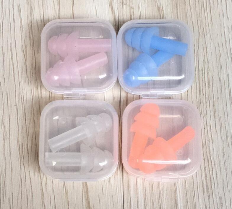 Silicone Earplugs Bathroom Swimmers Soft and Flexible Ear Plugs for shower travelling & sleeping reduce noise Ear plug multi colors 2021 от DHgate WW