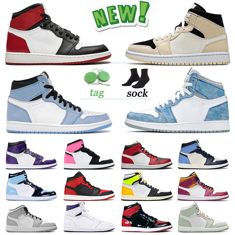 Original OG Jorden 1 Jumpman 1s University Blue Basketball Shoes Seafoam Trainers TS x Fragment Air Jordan Sneakers Bred Patent Obsidian Sports Men Women, # 36-46 mid familia
Original OG Jorden 1 Jumpman 1s University Blue Basketball Shoes Seafoam Trainers TS x Fragment Air Jordan Sneakers Bred Patent Obsidian Sports Men Women, # 36-46 mid familia