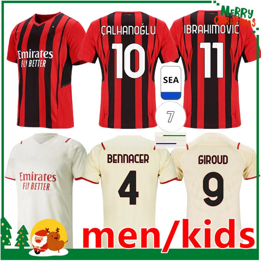 21 22 milan soccer jerseys IBRAHIMOVIC THEO MANDZUKIC AC football shirt 2021 2022 fourth set BRAHIM CALHANOGLU kids kit + men, 21/22 milan away
21 22 milan soccer jerseys IBRAHIMOVIC THEO MANDZUKIC AC football shirt 2021 2022 fourth set BRAHIM CALHANOGLU kids kit + men, 21/22 milan away