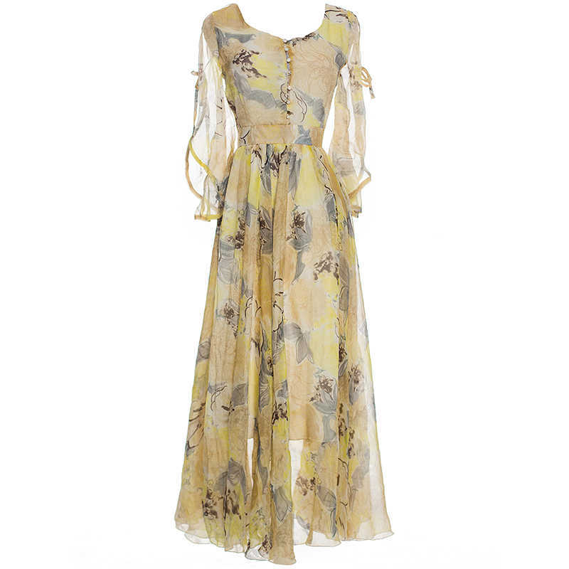 YOSIMI Long Women Dress Print Chiffon High Quality Summer Maxi O-neck Sleeve Plus Size S-XXXL Yellow Party 210604, Pattern 6
YOSIMI Long Women Dress Print Chiffon High Quality Summer Maxi O-neck Sleeve Plus Size S-XXXL Yellow Party 210604, Pattern 6