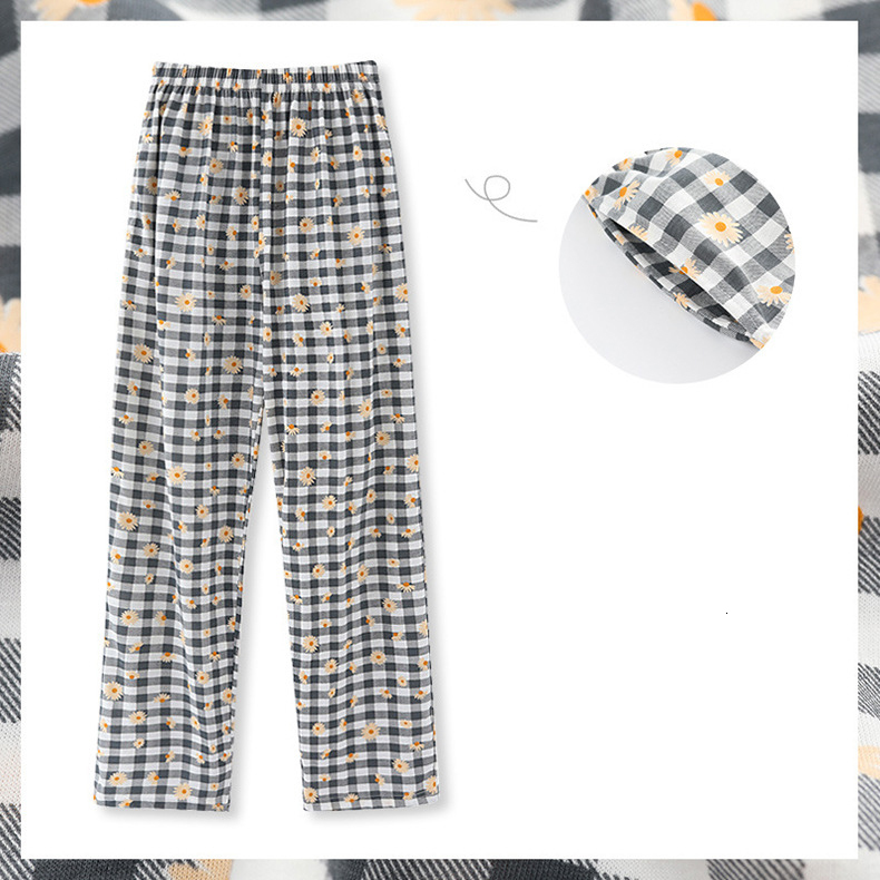 2021 New Woman Sleeps Cotton Bottoms Plaid House Women's Printed Flower Pants Pajamas Casual Couple Long Legs Gu49, Gray
2021 New Woman Sleeps Cotton Bottoms Plaid House Women's Printed Flower Pants Pajamas Casual Couple Long Legs Gu49, Gray