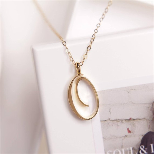Small Cursive 26 Capital Letter Necklace Single Partner Name Initial Alphabet K-N Charm Swirl Monogram Word Text Character Pendant Chain Necklaces for