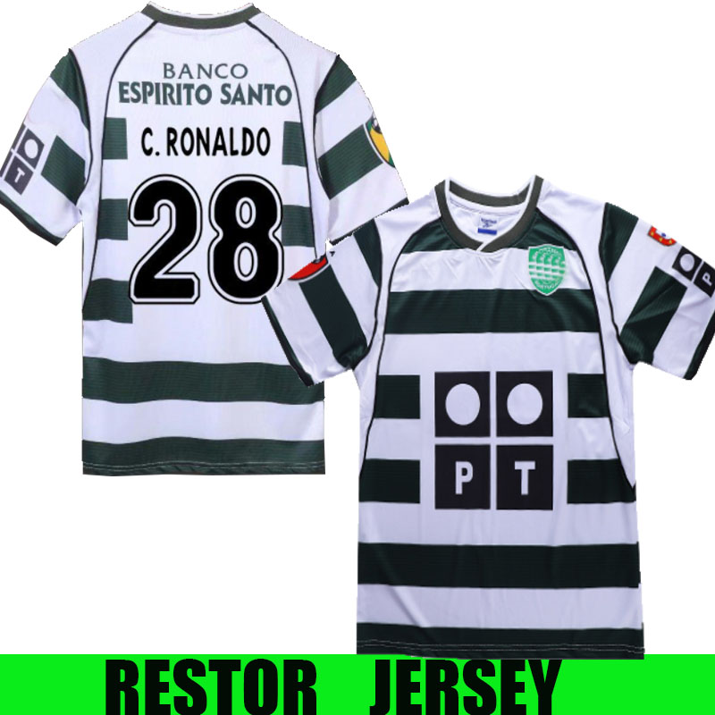 Retro 2003 04 Sporting Lisbon soccer jerseys ronaldo football shirts TOP quality Lisbon Vintage velvet sponsor Camisa de futebol Maillot, Black;yellow
Retro 2003 04 Sporting Lisbon soccer jerseys ronaldo football shirts TOP quality Lisbon Vintage velvet sponsor Camisa de futebol Maillot, Black;yellow