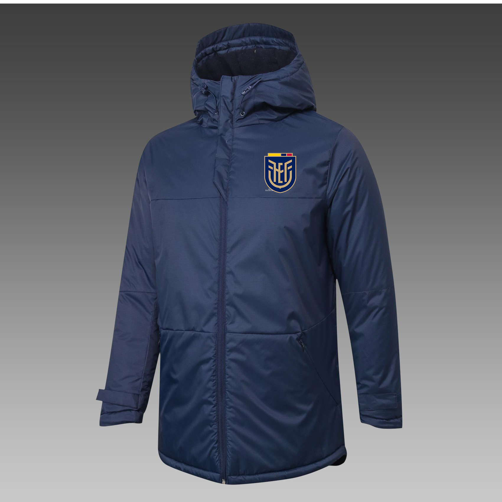 Mens Ecuador national football team Down Winter Jacket Long Sleeve Clothing Fashion Coat Outerwear Puffer Soccer Parkas Team emblems customized, Black
Mens Ecuador national football team Down Winter Jacket Long Sleeve Clothing Fashion Coat Outerwear Puffer Soccer Parkas Team emblems customized, Black
