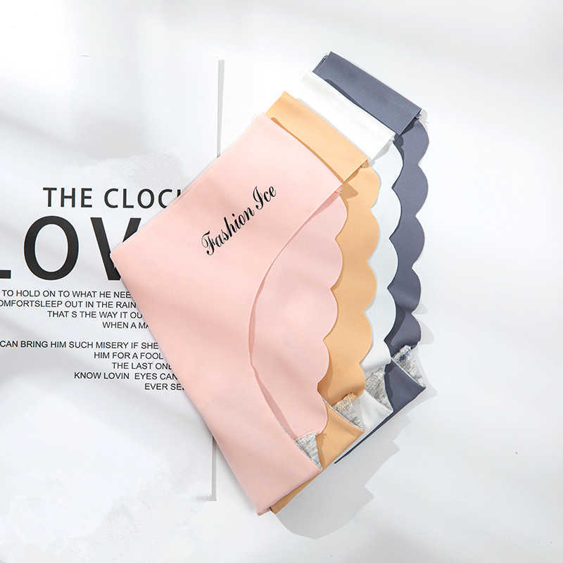 Panties For Women Seamless Panty Set Solid Invisible Underwear Sexy Low Waist Briefs Women's Underpants Lingerie Dropship 3 Pcs Y0823