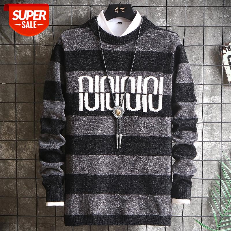 2020 Sweater Mens Clothes Fall Winter Clothing Long Sleeve Knitted Pullover Plus Size Striped High Quality Korean Style New Tops #FN2Q, White;black
2020 Sweater Mens Clothes Fall Winter Clothing Long Sleeve Knitted Pullover Plus Size Striped High Quality Korean Style New Tops #FN2Q, White;black
