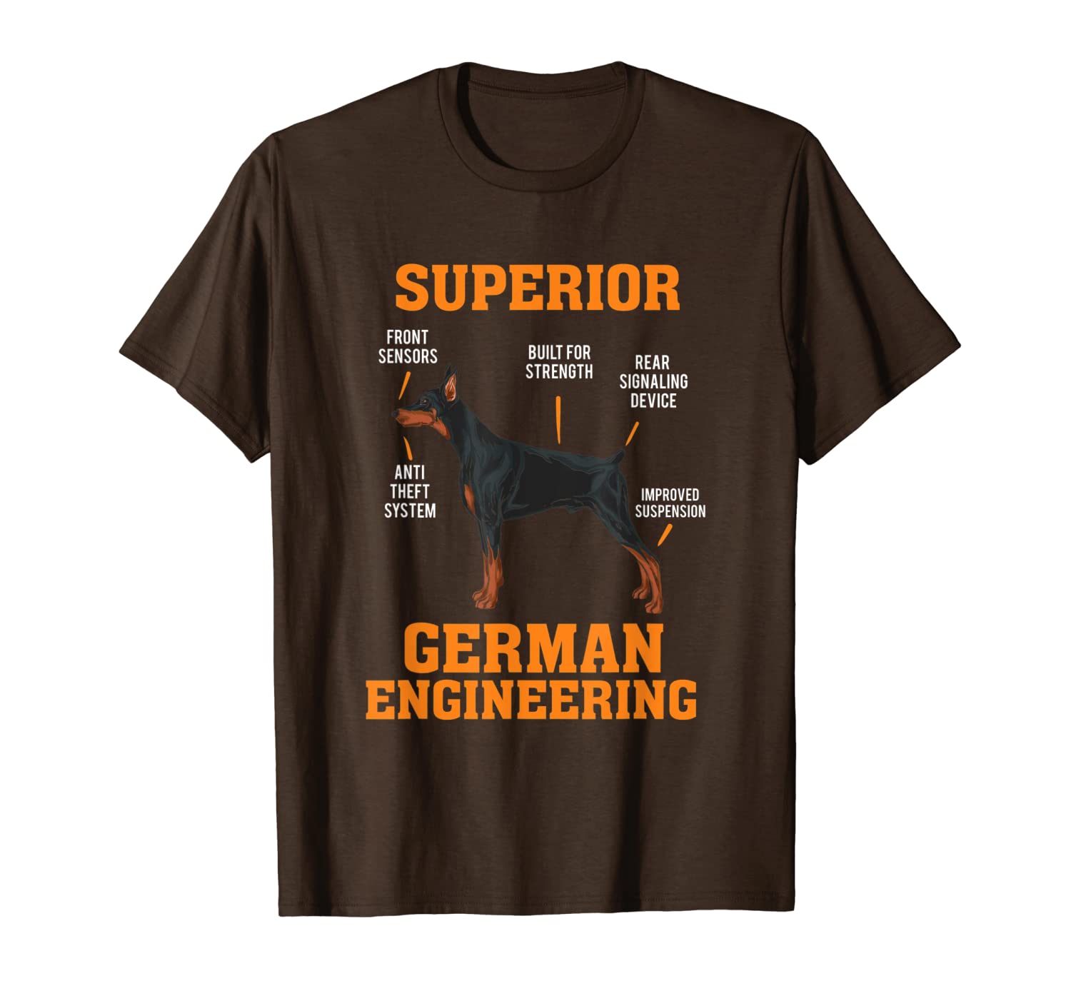 dobermans: superior german engineering i gift, White;black
dobermans: superior german engineering i gift, White;black