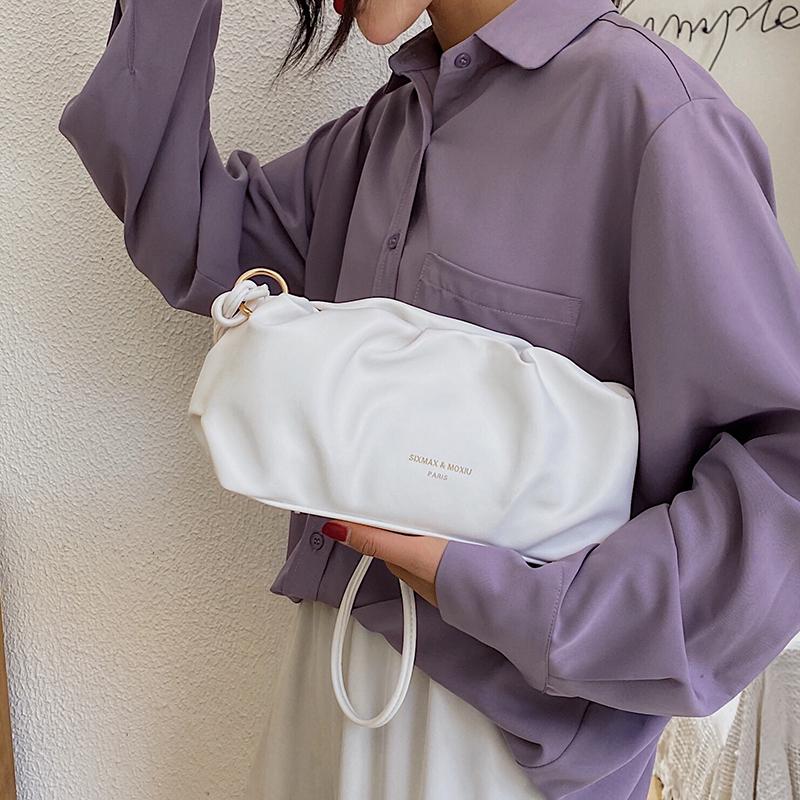 Simple Pleated Clouds Bag Women Shoulder Bags Fashion New Solid Color Messenger Crossbody Bags For Women 2021 Day Clutch Purses, Black
Simple Pleated Clouds Bag Women Shoulder Bags Fashion New Solid Color Messenger Crossbody Bags For Women 2021 Day Clutch Purses, Black