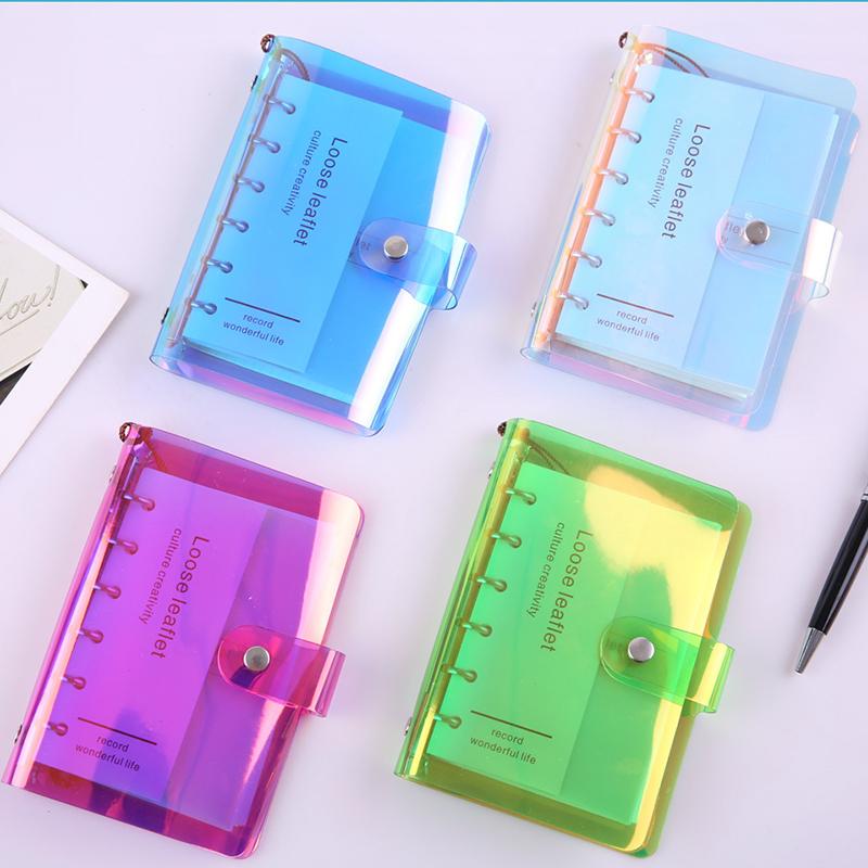 6 holes PVC Transparent Ring Binder Notebook Journal Diary Planner Plastic Cover Office School Stationery A5 A6 A7
6 holes PVC Transparent Ring Binder Notebook Journal Diary Planner Plastic Cover Office School Stationery A5 A6 A7
