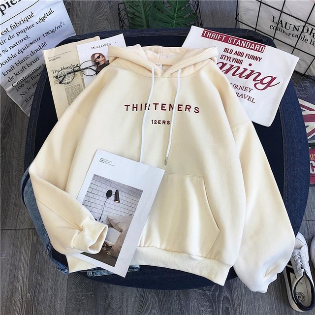 Fashion Thirteners Letter Print Sweatshirts for Women Long Sleeve Black Men Hoody Casual Hoodies Pullover Streetwear Female LJ201130