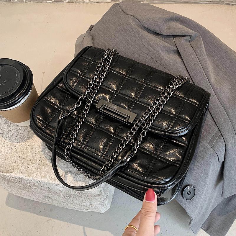 Vintage Square Armpit bag 2021 Fashion New High quality PU Leather Women's Designer Handbag Travel Chain Shoulder Messenger Bag, Black
Vintage Square Armpit bag 2021 Fashion New High quality PU Leather Women's Designer Handbag Travel Chain Shoulder Messenger Bag, Black