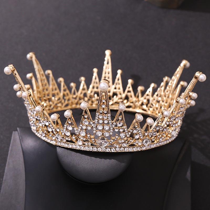 Hair Clips & Barrettes Luxury Rhinestone Pearl Crystal Crown Baroque Gold/Silver Color Tiaras Women Headband Wedding Bridal Jewelry Accessor
Hair Clips & Barrettes Luxury Rhinestone Pearl Crystal Crown Baroque Gold/Silver Color Tiaras Women Headband Wedding Bridal Jewelry Accessor