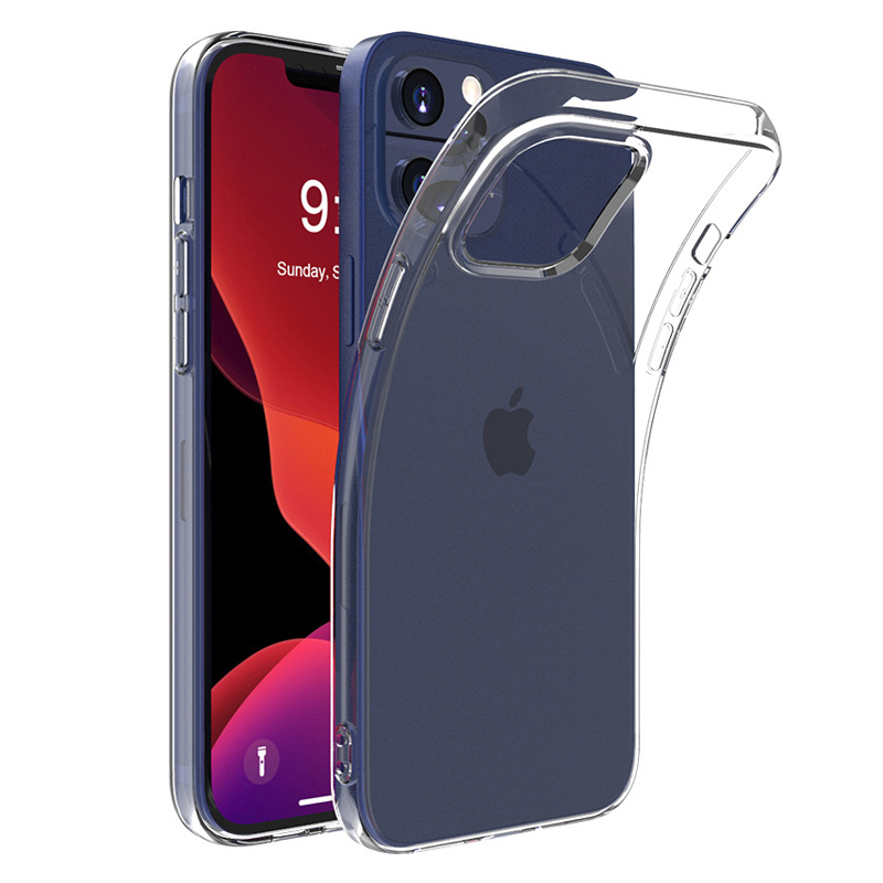 Anti-fall 2MM Crystal Soft Cases TPU Transparent Shockproof Cover For iPhone 13 12 11 Pro XR XS Max X 8 Samsung S20 FE S21 S22 Ultra A21S A02S A03 Cor