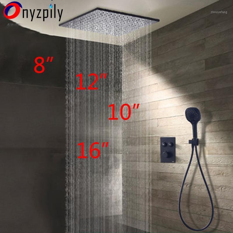 8"10"12"16" Square Shower Head Wall Mounted SetThermostatic Valve Mixer Tap Massage Jets With Sprayer Bathroom Sets
8"10"12"16" Square Shower Head Wall Mounted SetThermostatic Valve Mixer Tap Massage Jets With Sprayer Bathroom Sets