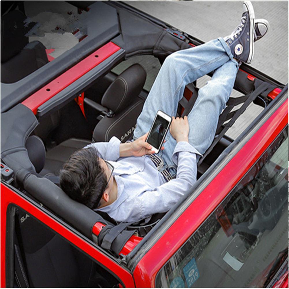 New Mesh Cargo NetAuto Roof Net Hammock for Jeep Wrangler YJ TJ JK JKU JL JLU 1987-2020
