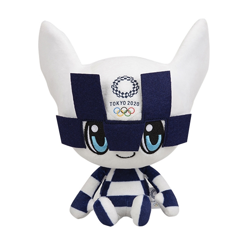 2020 Tokyo mascot plush toy Olympic souvenir doll peripheral grab machine, Blue