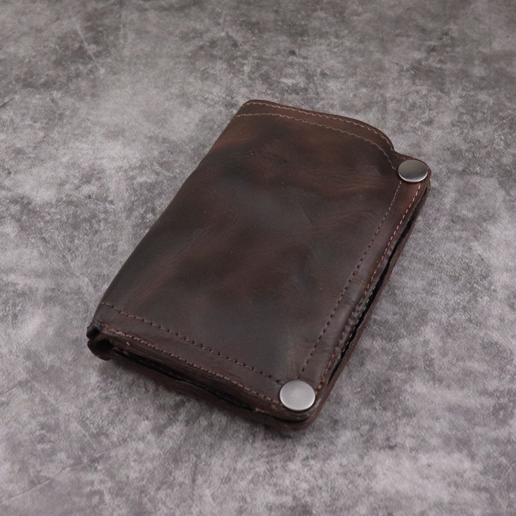 Mens Wallets Handmade Wrinkle Wallet Original Leather Genuine Cow Leather Vertical Money Clips Short Billfold Purse, Dark coffee
Mens Wallets Handmade Wrinkle Wallet Original Leather Genuine Cow Leather Vertical Money Clips Short Billfold Purse, Dark coffee