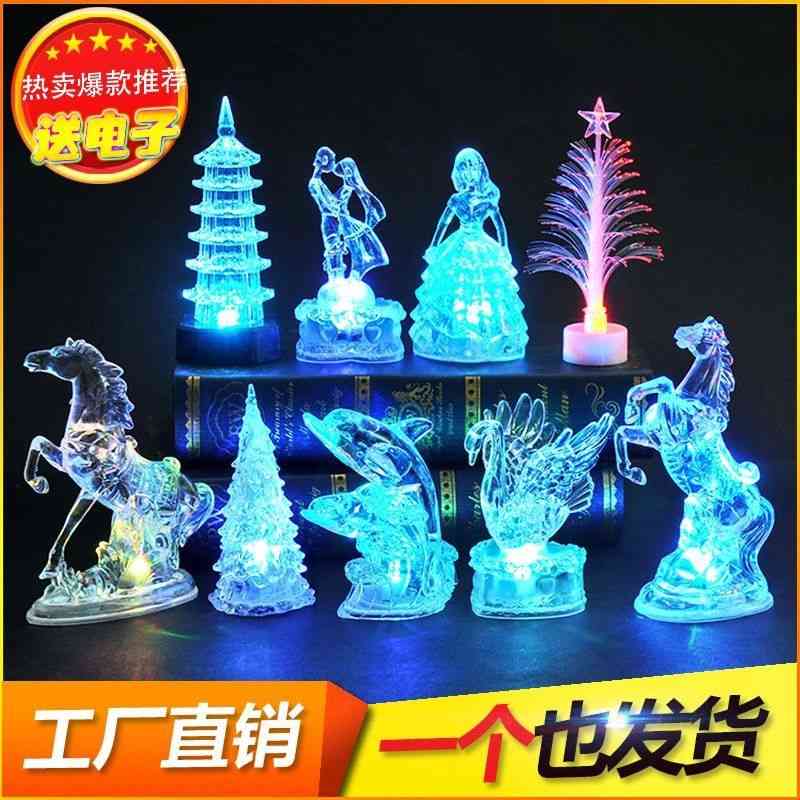 Children's luminous toys colorful acrylic little dolphin flash ferrule small lamp night market
Children's luminous toys colorful acrylic little dolphin flash ferrule small lamp night market