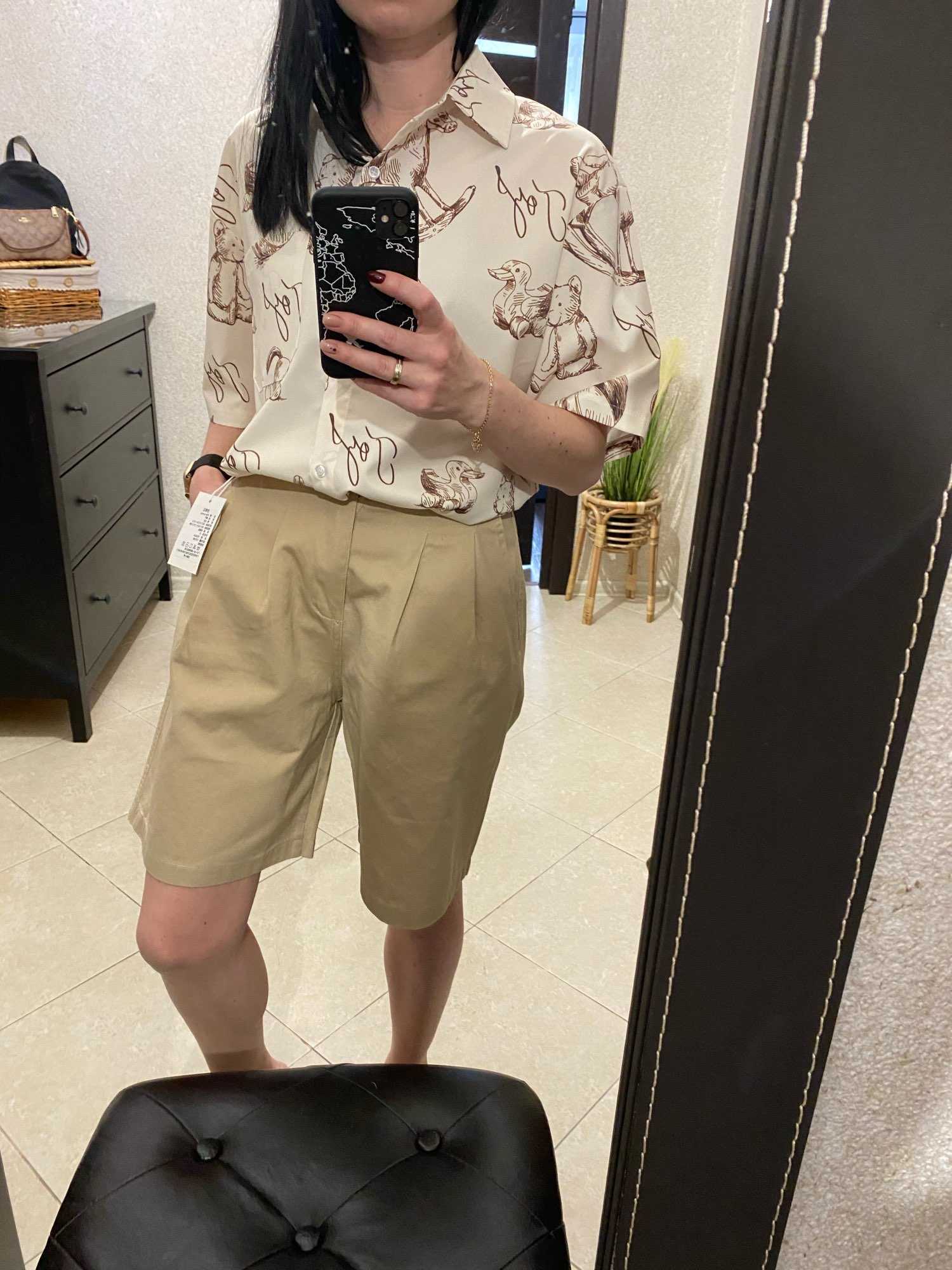 Summer Fashion Short Set Women Casual Sleeve Shirt + High Waist Wide Leg s Matching Twinset 210714