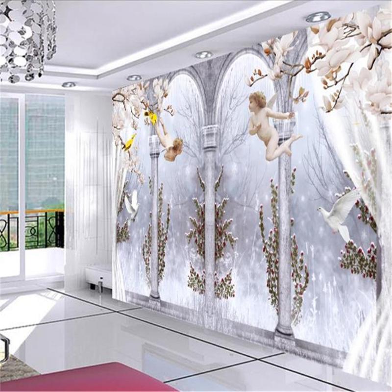 Wallpapers Custom 3d European Wall Covering Wallpaper Elegant Angel Roman Column Dove Character Home Decor Painting Mural, As pic
Wallpapers Custom 3d European Wall Covering Wallpaper Elegant Angel Roman Column Dove Character Home Decor Painting Mural, As pic