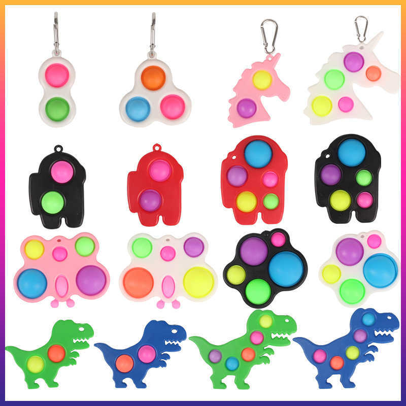 Fidget Toys Key Chain Bubble Its Keychain Pioneer Puzzle Silicone Decompression Anti Stress Relief Finger Toy Funny Shapes Children Gifts
Fidget Toys Key Chain Bubble Its Keychain Pioneer Puzzle Silicone Decompression Anti Stress Relief Finger Toy Funny Shapes Children Gifts