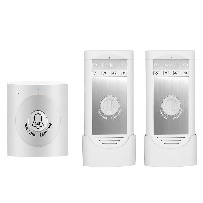 Audio Door Phones H7a1 To 2 One Transmitter And Two Receivers Home Wireless Doorbell Voice Intercom Two-way For Office
Audio Door Phones H7a1 To 2 One Transmitter And Two Receivers Home Wireless Doorbell Voice Intercom Two-way For Office