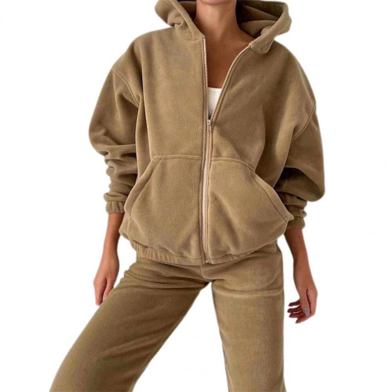 Women' Two Piece Pants 1 Set Hoodie Solid Color Hooded Autumn Winter Loose Sweatshirt High Waist Sweatpants For Daily Wear, Blue
Women' Two Piece Pants 1 Set Hoodie Solid Color Hooded Autumn Winter Loose Sweatshirt High Waist Sweatpants For Daily Wear, Blue