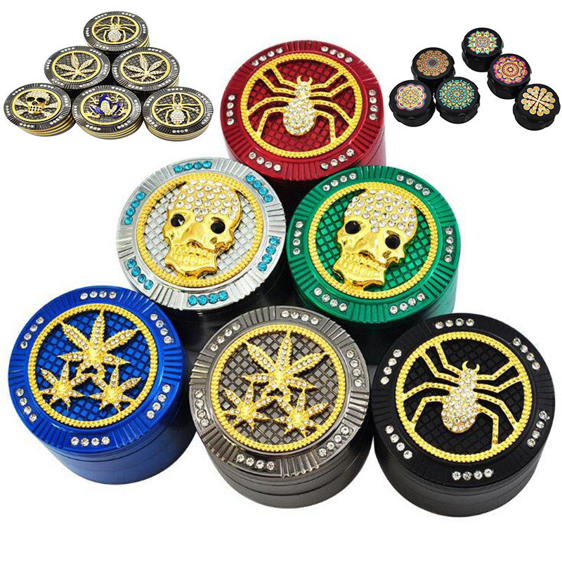High Quality Metal Grinder 63mm 55mm 52mm 4 Layers Herb Grinders Pollen Presser Grinders Tobacco Grinders Smoking Accessories DHLHigh Qualit
High Quality Metal Grinder 63mm 55mm 52mm 4 Layers Herb Grinders Pollen Presser Grinders Tobacco Grinders Smoking Accessories DHLHigh Qualit