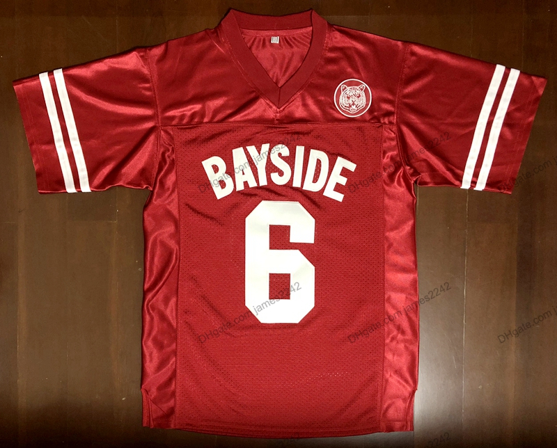 AC Slater #6 Saved By The Bell Bayside Football Jersey Movie Red Stitched S-3XL Top Quailty
AC Slater #6 Saved By The Bell Bayside Football Jersey Movie Red Stitched S-3XL Top Quailty