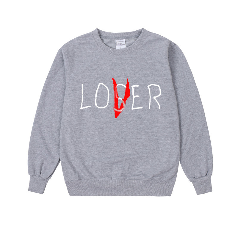 Pkorli It Loser Crewneck Sweatshirt Women Men Casual Movie Loser Lover Hoodie Inspired By Stephen King'S Pennywise Hooded 201020